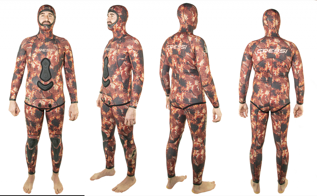 CRESSI SCORPION 5mm フルスーツ セット カモフラ Cressi Scorpionfish wetsuit - Apneapassion.com web magazine
