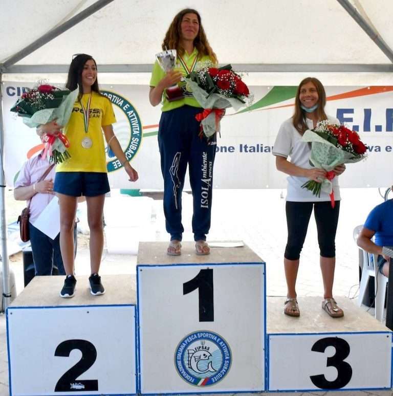 Podio 2021 pescasub femminile