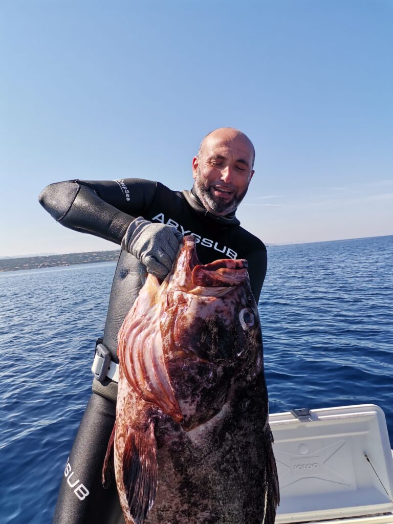 Giovanni Leonardo Carta con preda di rango