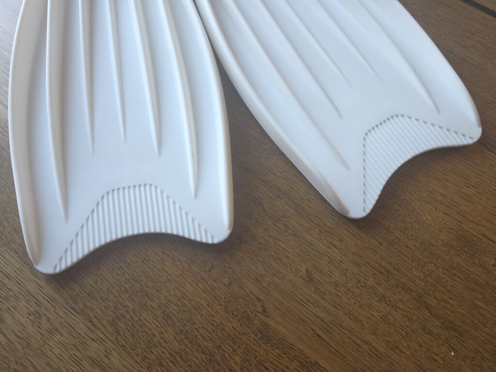 C4 Wolverine silicone training fins concave tips with longitudinal ribs