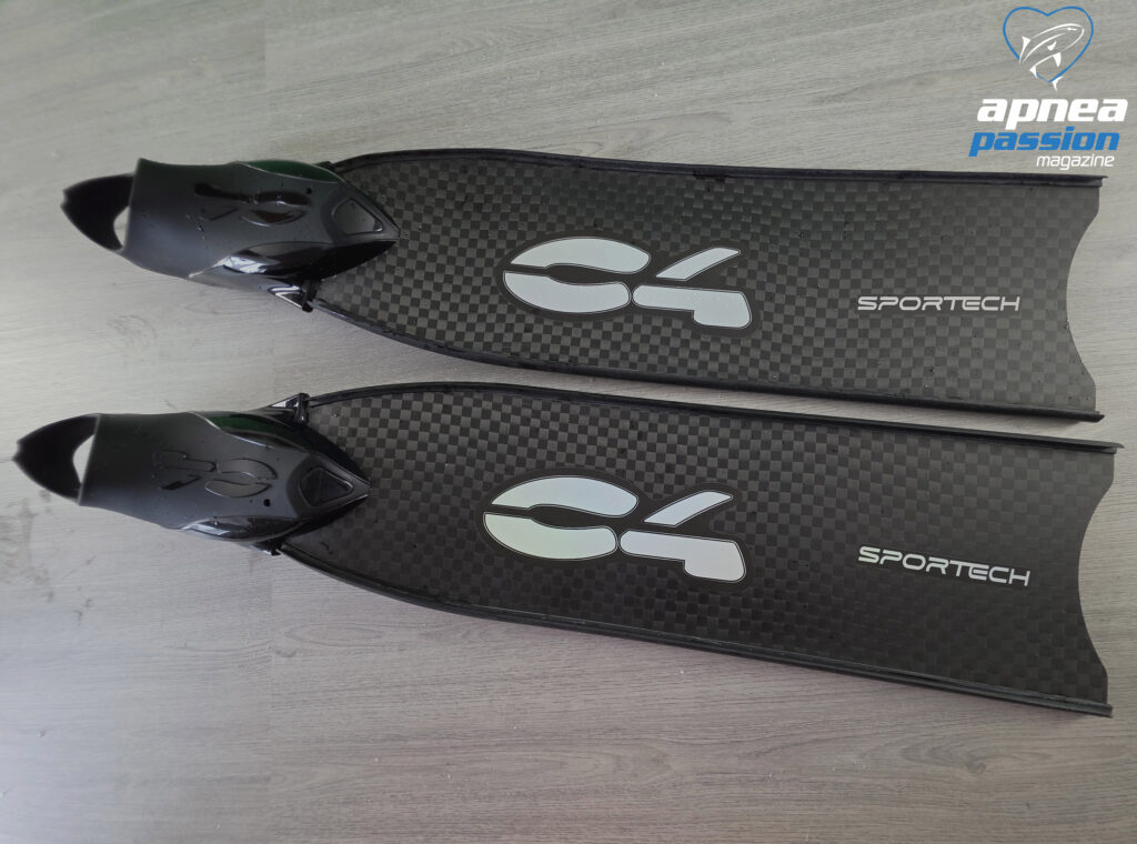 C4 SPORTECH fins in carbon fiber for freediving