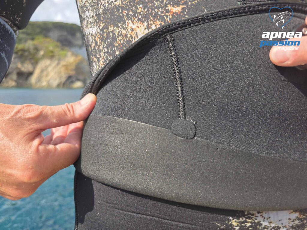 grandes refuerzos en el traje de pesca submarina Cetma Black Camu