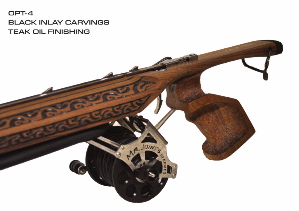 Joints Vau 95 spearguns handle with right, left hander or central solution