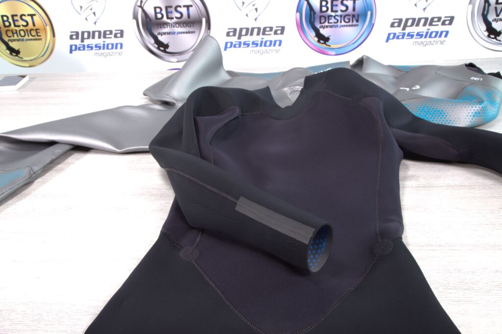 Traje de freediving Orca Zen V2 con correas de goma en los tobillos y las muñecas