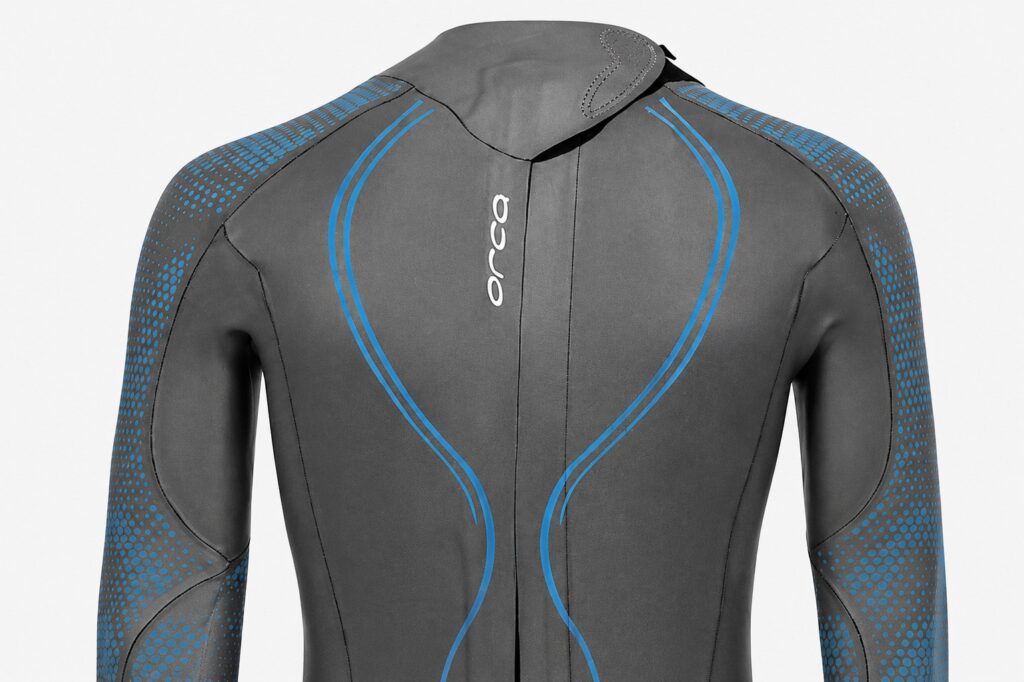 Traje de freediving Orca Zen V2, con junta en el cuello y una cinta de velcro ancha