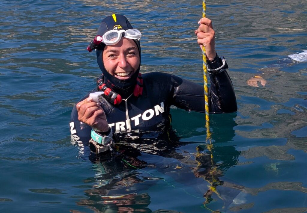 Maria Bobela Record del Mondo FIM nel lago con -82 metri