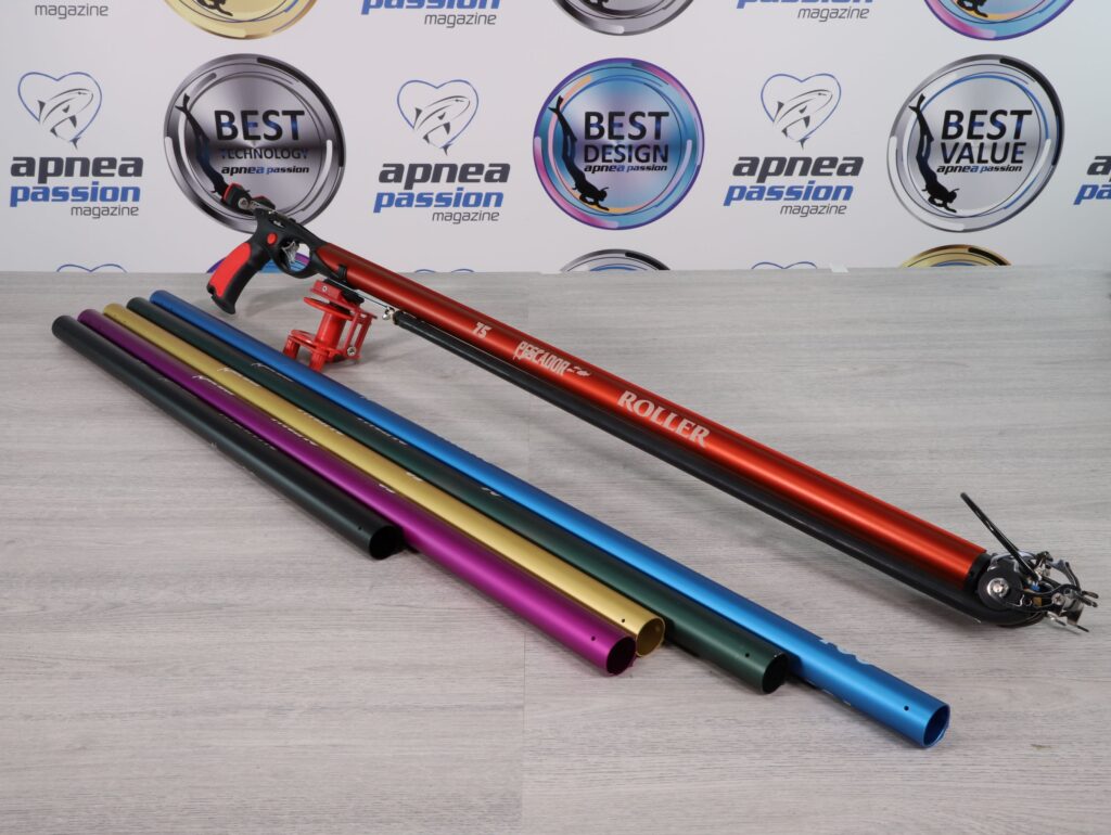 Pescador Sub Roller speargun different colour barrels
