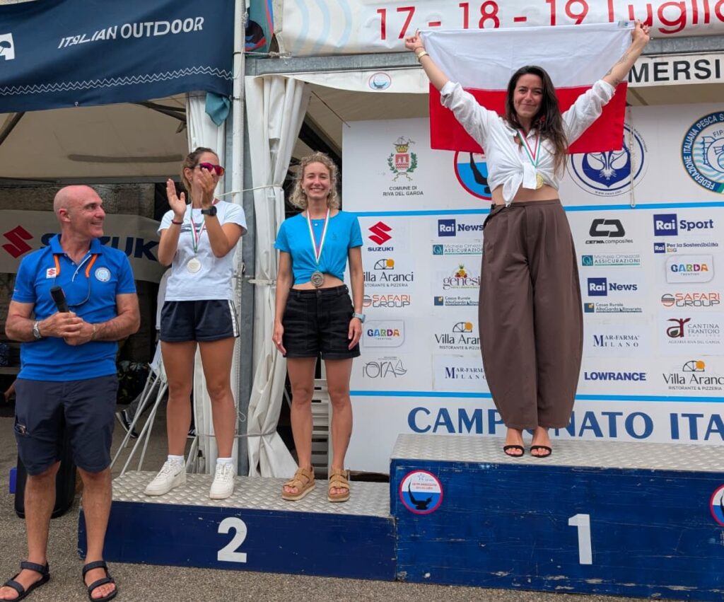 Maria Bobela Record del Mondo FIM nel lago con -82 metri