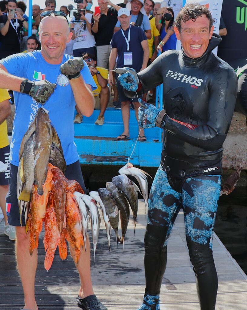 De Mola et Claut lors du championnat du monde de vintpo en Sardaigne en 2021